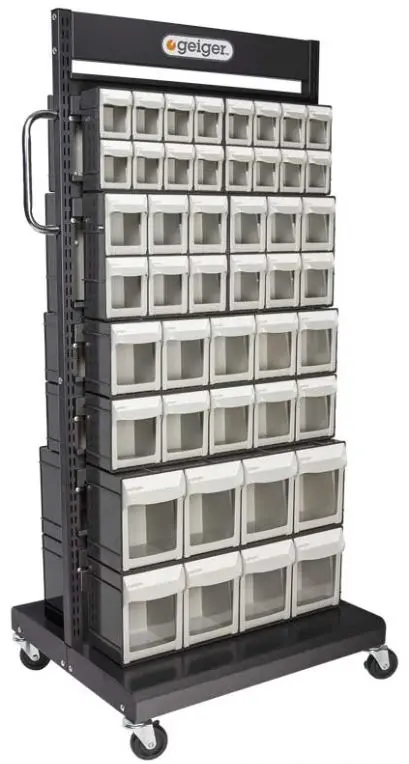 Geiger Double-Sided Mobile Pivot Drawer Cart  92 Drawer Msfo4568x2 1