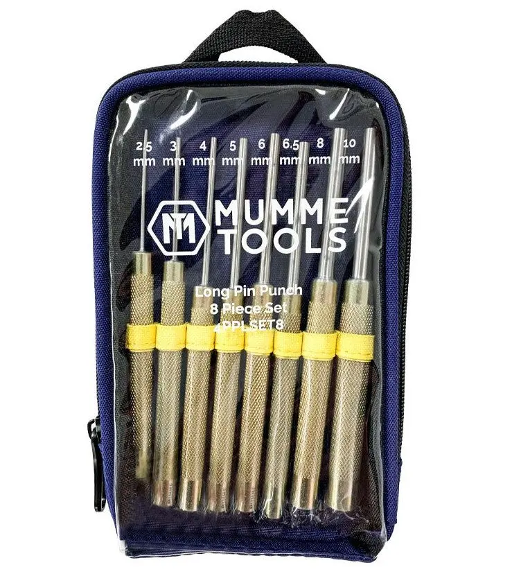 Mumme Long Pin Punches 8 Piece Set 4Pplset8 1