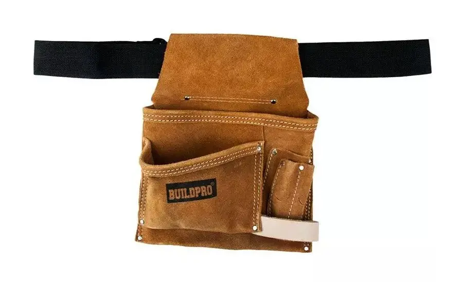 Buildpro 5 Pocket Suede Nail Bag Lwtaspl05 1