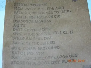 O-Ring, Flourocarbon 1