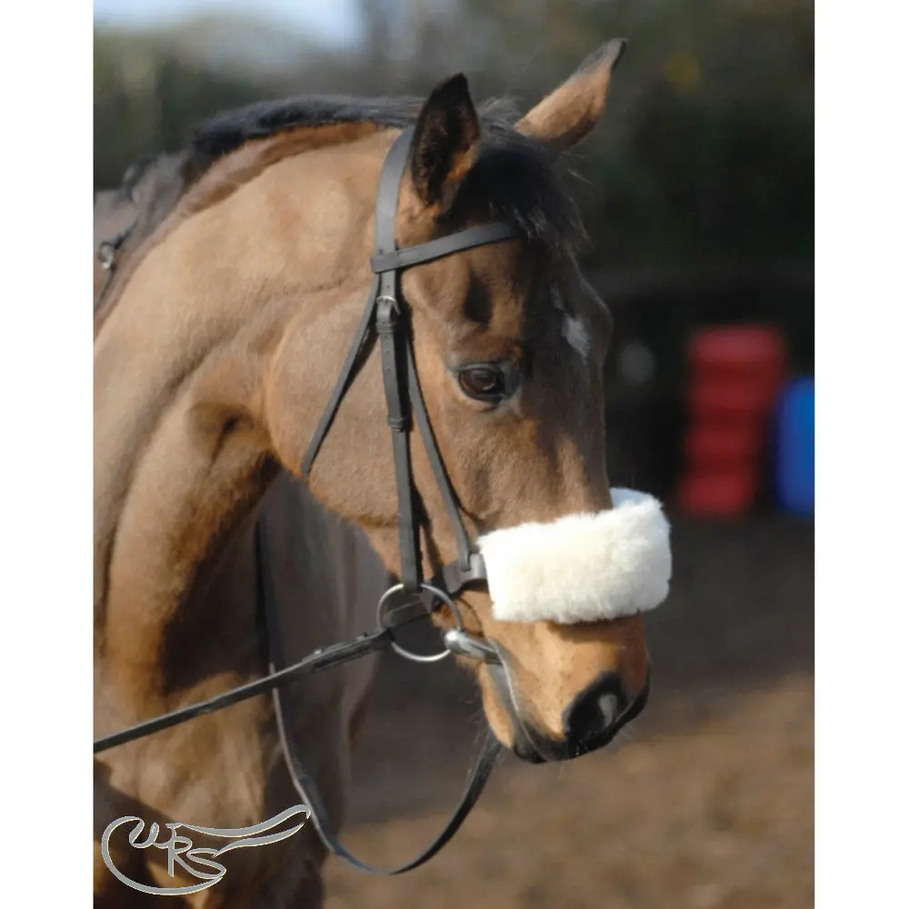 Dever Sheepskin Velcro Noseband Sleeve 1