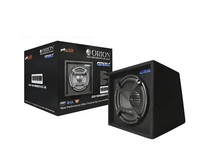 Orion Cobalt Single Subwoofer Enclosure Single Woofer Dvc 2 Ohm 12" Loaded Enclosure 1
