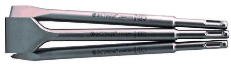 Action 3 Piece Sds Plus Set, Moil, Chisel & 40Mm Wide Chisel  P2380304 1