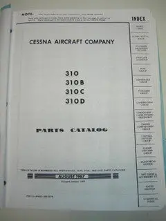 Manual, Cessna - 310/B/C/D - Parts 1