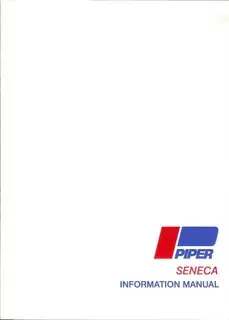 Manual, Piper - Seneca Pa34-200 - Information Manual 1