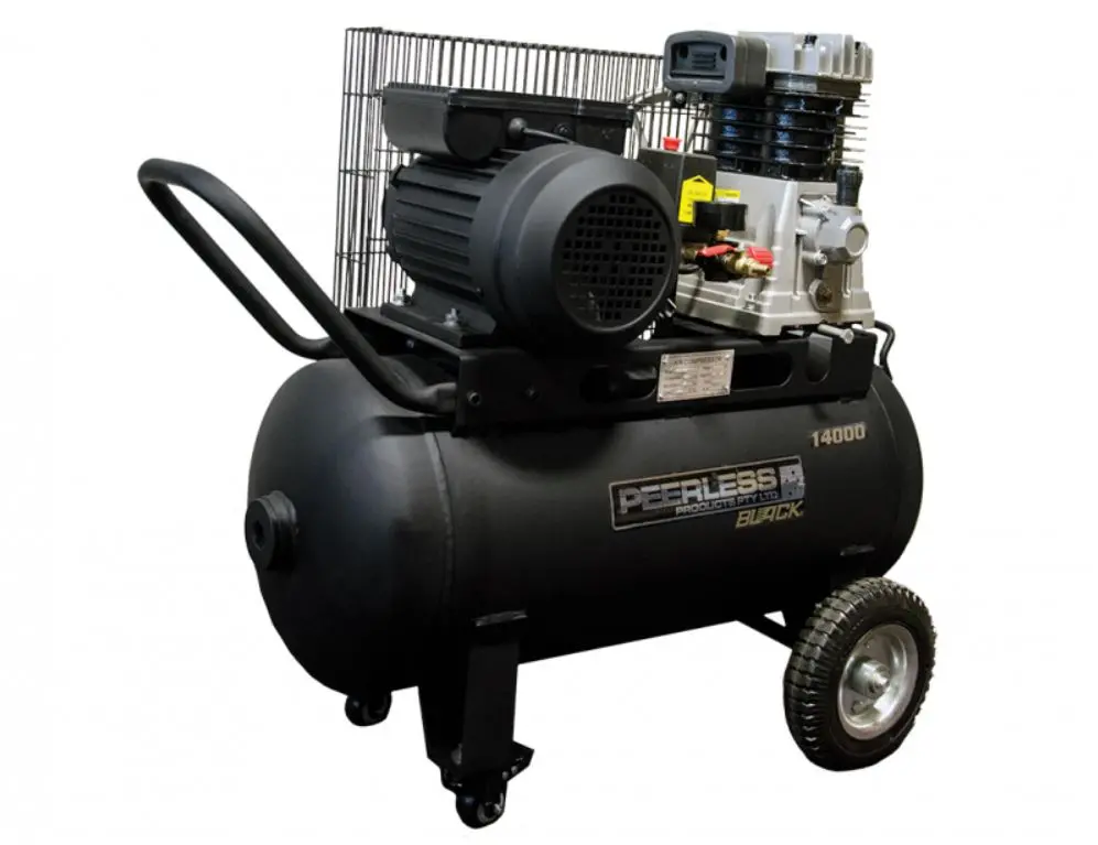 Peerless Black 14000 Electric -2.5Hp Motor 50 Tank Belt Driven Air Compressor Pb14000 1