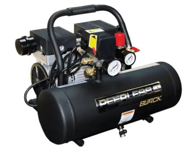 Peerless Black 2000 - 1.1Hp Motor  65Lpm @ 100Psi, Max 145Psi 9L Tank Oil-Less Air Compressor Pb2000 1