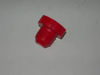 Plug, Cap - Hose - 7/16-20 - Flared - Red Plastic 1