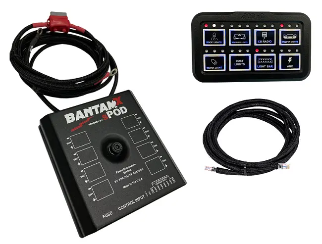 Spod 8 Circuit Bantamx Hd With 84" Battery Cables - Universal 1