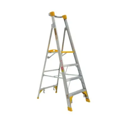 Gorilla Platform Ladder Aluminium 1.2M (4Ft) Aluminium 180Kg Heavy Duty  Industrial Pl004-Hd 1