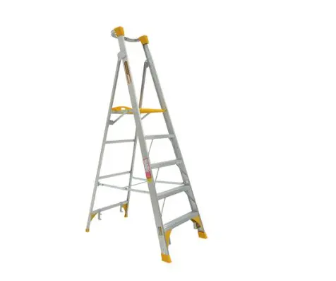 Gorilla Platform Ladder Aluminium 1.5M (5Ft) Aluminium 180Kg Heavy Duty  Industrial Pl005-Hd 1