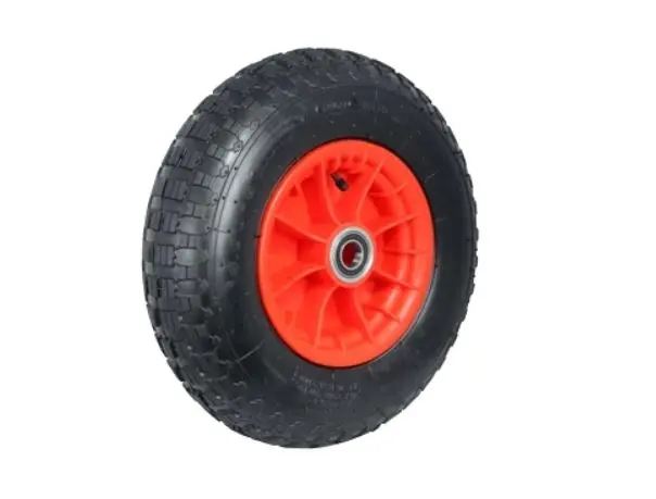 400Mm Plastic Centred Pneumatic Wheel 25Mm Axle Diameter Pn1627-M25bb 1