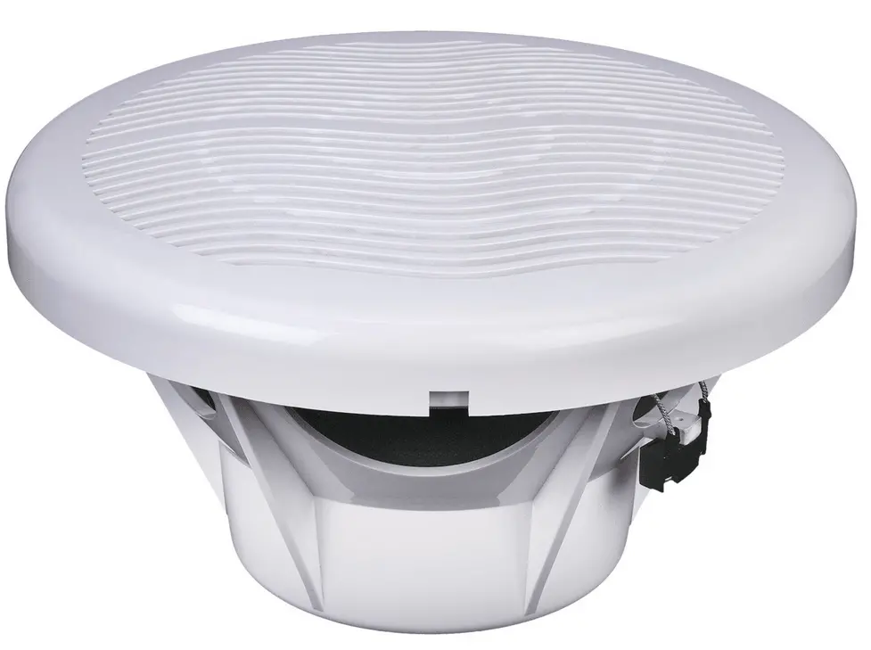 Power Acoustik Mw-10Wt 10" 600 Watt Marine Subwoofer W/ White+Titanium Grilles 1