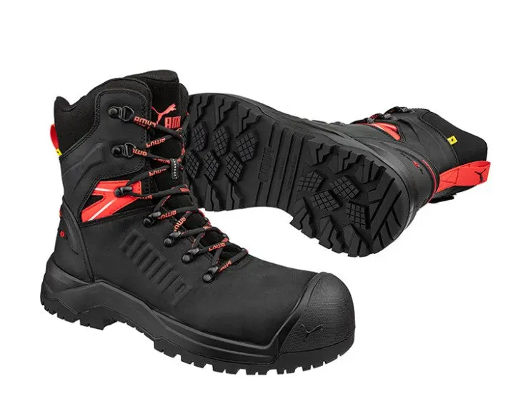 Puma Iron Heavy Duty High Cut 8" Safety Boot Black  Sizes 6-13 Pu632777 1
