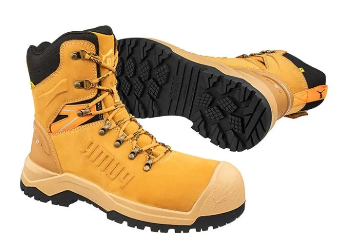 Puma Iron Heavy Duty High Cut 8" Safety Boot Wheat  Sizes 6-13 Pu632797 1