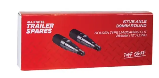 All States Trailer Stub Axles 39Mm Round Lm 10In R1301 1
