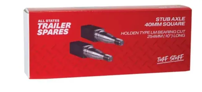 All States Trailer Stub Axles 40Mm Square Lm 10In R1302 1