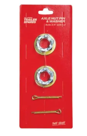 All States Trailer Axle Nut, Pin & Washer 3/4 X 2 R1330 1