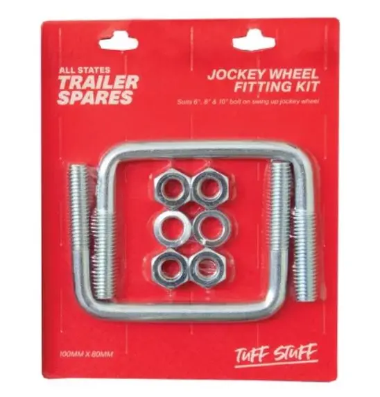 All States Trailer Jockey Wheel U Bolt Suit 100X50mm D/Bar X2 R1478g 1
