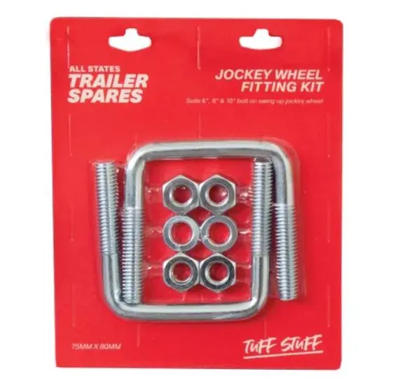 All States Trailer Jockey Wheel U Bolt Suit 75X50mm D/Bar X2 R1479g 1