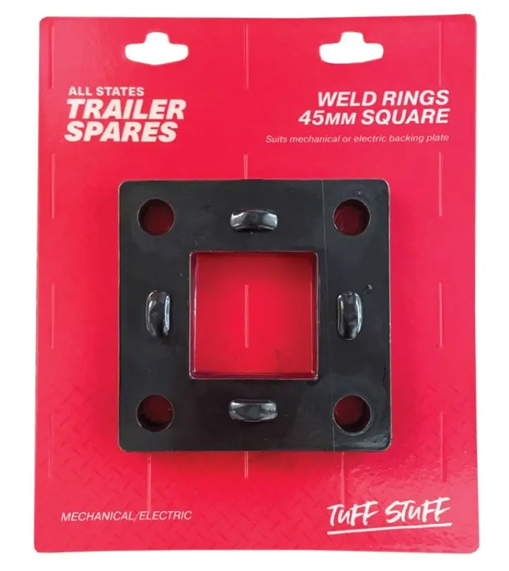 All States Trailer Weld Ring To Suit Mechanical/Electric Brake 10" Backing Plate And 45Mm Square Axle R1618 1