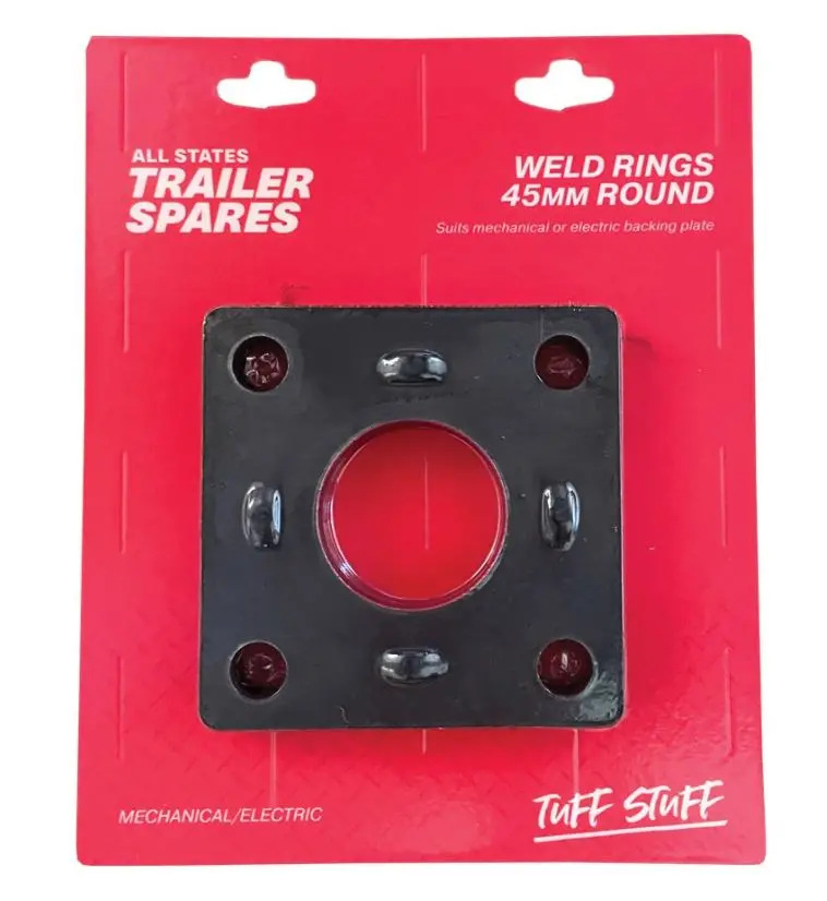 All States Trailer Weld Ring To Suit Mechanical/Electric Brake 10" Backing Plate And 45Mm Round Axle  R1618b 1