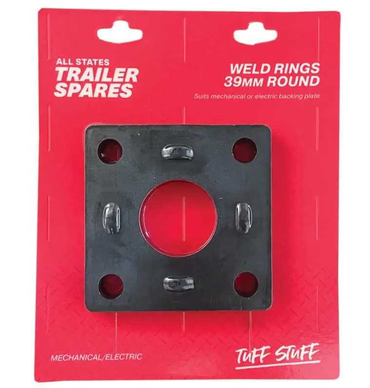 All States Trailer Weld Ring To Suit Mechanical/Electric Brake 10" Backing Plate And 39Mm Round Axle  R1618c 1