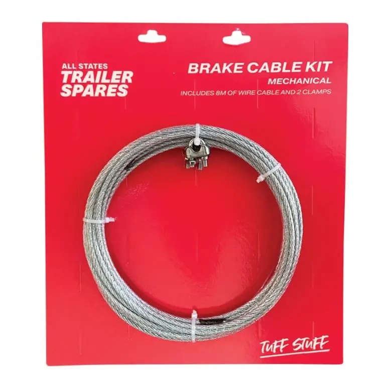 All States Trailer Mechanical Brake Cable Kit With 8M Cable And Adjuster Clamps  R1627 1