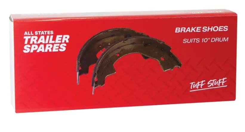 All States Trailer Brake Shoes 10 Inch Suit Electric Drum Brake X 2 R1636c 1