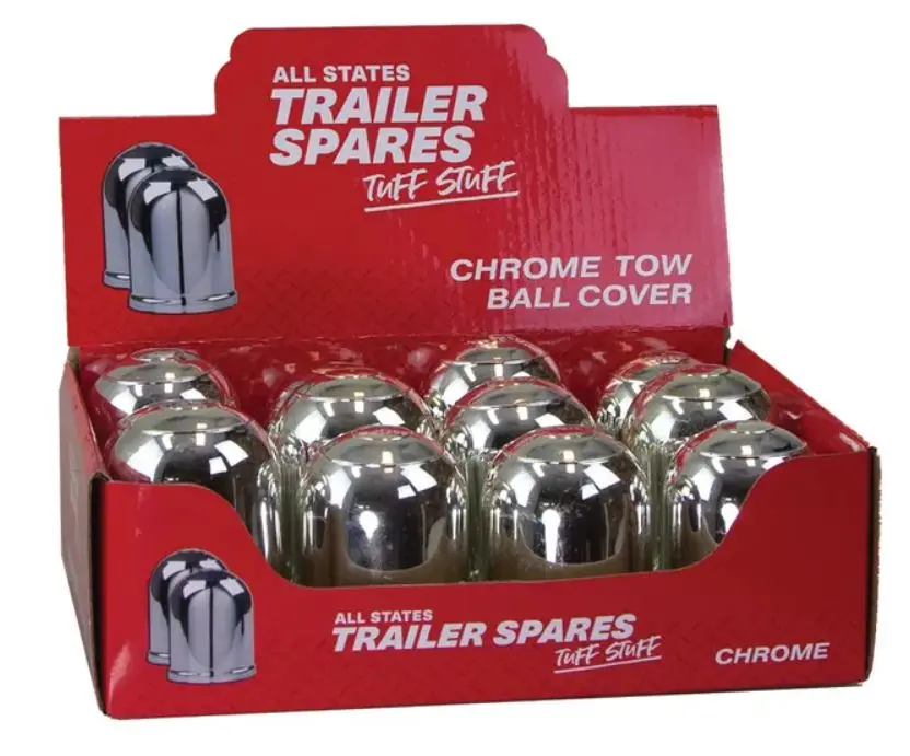 All States Trailer Tow Ball Cover Chrome X12 R1856 1