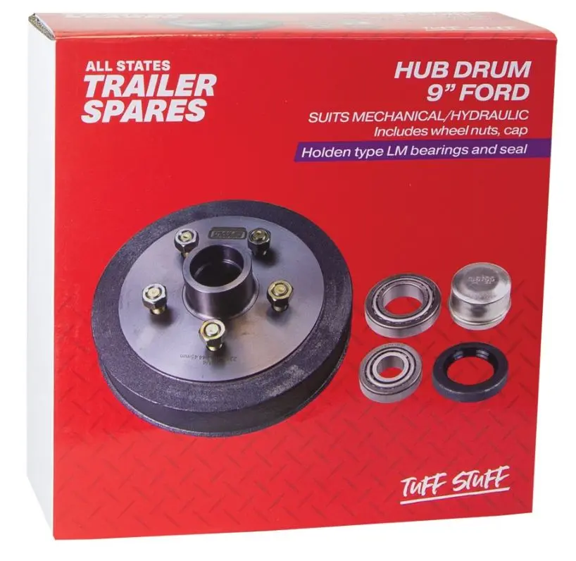 All States Trailer Ford Hub Drum 9In Brg Seal Cap Lm R1903 1