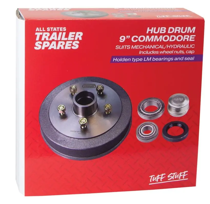 All States Trailer Commodore Hub Drum 9In Brg Seal Cap Lm R1903a 1