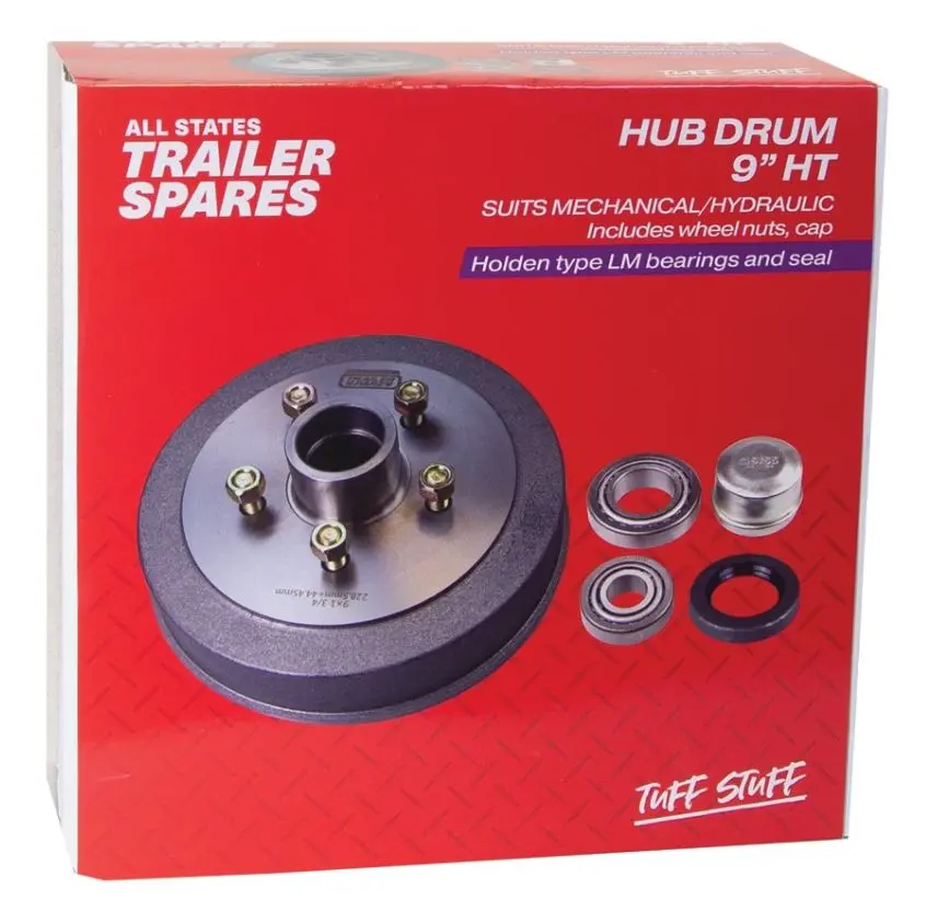 All States Trailer Ht Hub Drum 9In Brg Seal Cap Lm R1903b 1