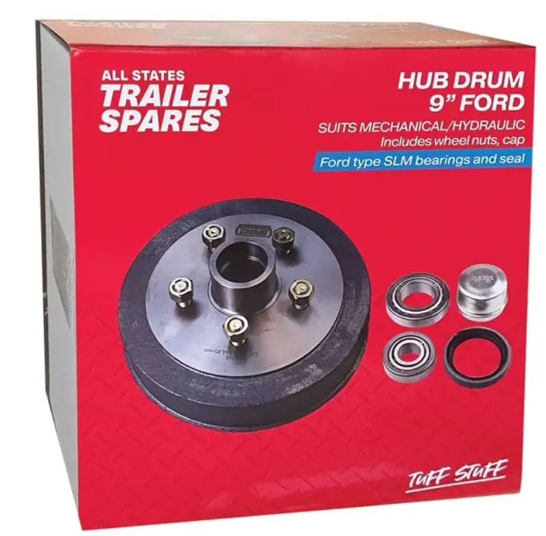 All States Trailer Ford Hub Drum 9In Brg Seal Cap Slm R1904 1