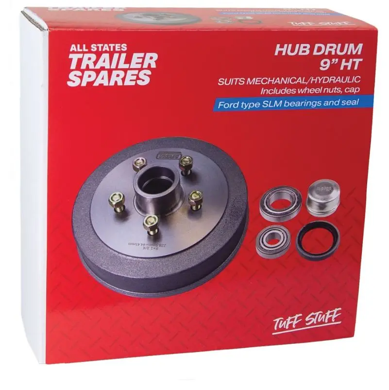 All States Trailer Ht Hub Drum 9In Brg Seal Cap Slm R1904b 1