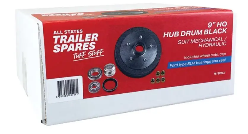 All States Trailer Hq Hub Drum 9In Brg Seal Cap Slm R1904j 1