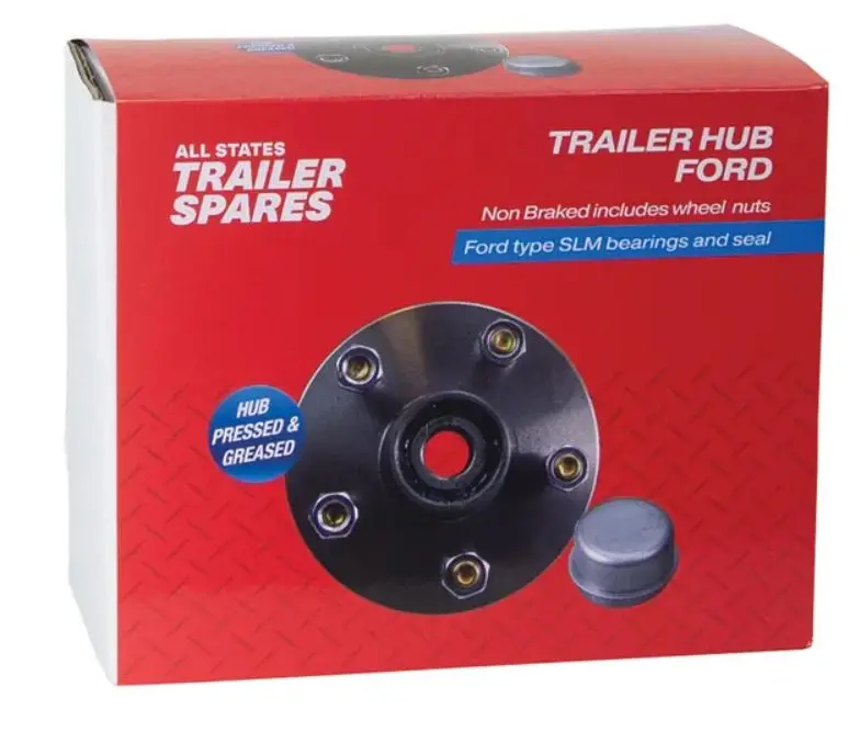 All States Trailer Hub (Blk) Lazy 150Mm - Ford(5X114.3) Slm R1908 1