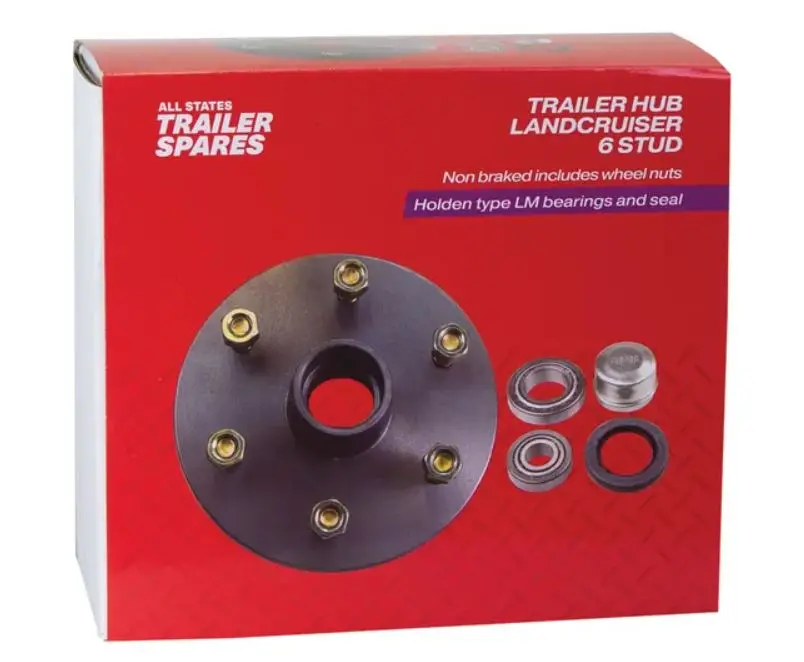 All States Trailer Hub Black Lazy 190Mm - Lc6(6X139.7) Lm R1909j 1