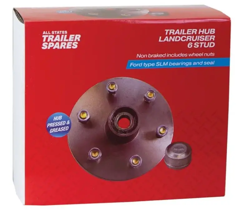 All States Trailer Hub Black Lazy 190Mm - Lc6(6X139.7)Slm R1909m 1