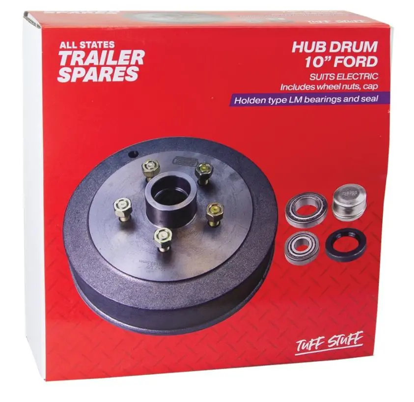 All States Trailer Ford Hub Drum 10In Brg Seal Cap Lm R1921 1