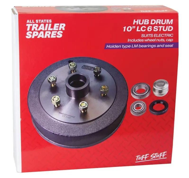 All States Trailer Lc6 Hub Drum 10In Brg Seal Cap Lm R1921c 1