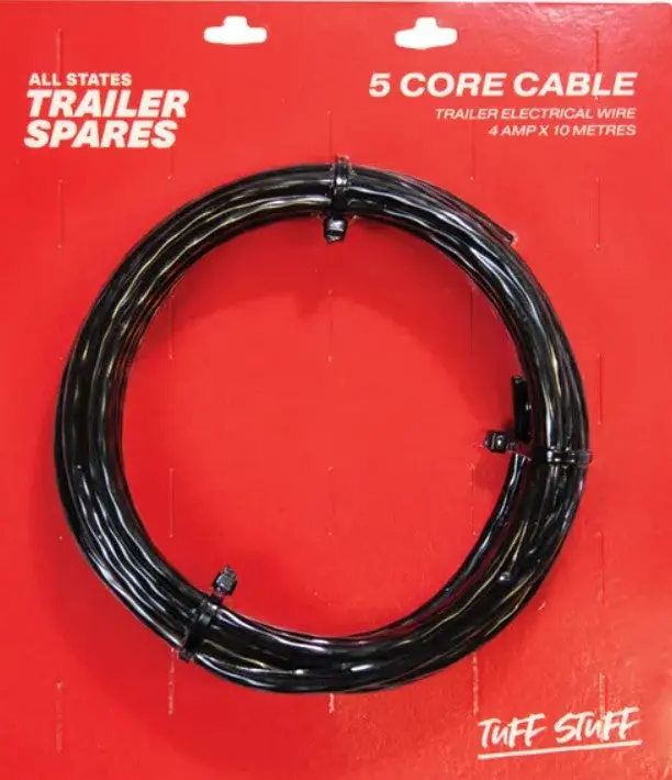 All States Trailer Cable 5 Core Coloured 4 Amp X 10 Mtrs R4102a 1