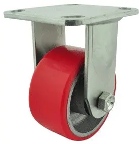 100Mm Polyurethane Tyred Cast Iron Centred Wheel 250Kg Capacity Castor R4401 1