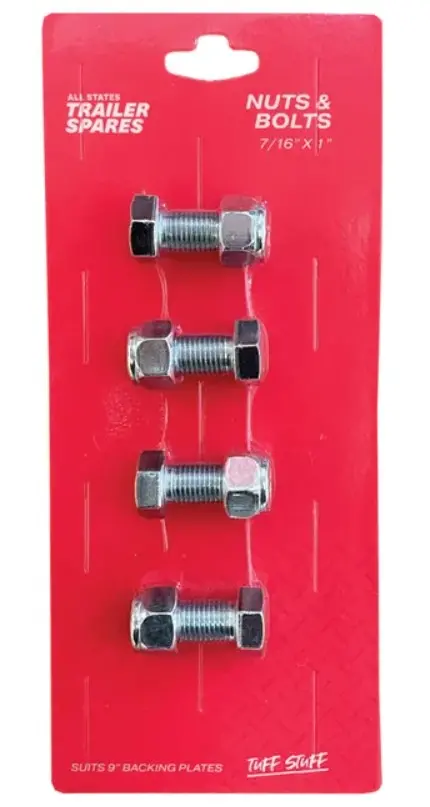 All States Trailer   Nylon Insert Nuts & Bolts 7/16 X  1" X 4 R5312b 1