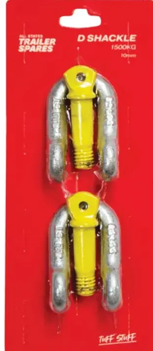 All States Trailer D Shackle 10Mm Gal 1.5T X 2 R6216 1