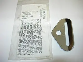 Anchor, Seat Belt - 45' Bend - Chrome Plated 1
