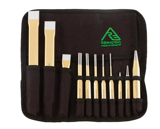Rennsteig Chisel & Punch Tool Roll  11 Piece Rcp11 1