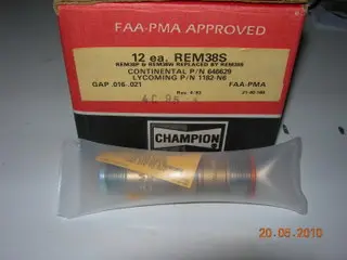 Spark Plug, Fine Wire - Short Reach - 3/4" Top - Champion 1