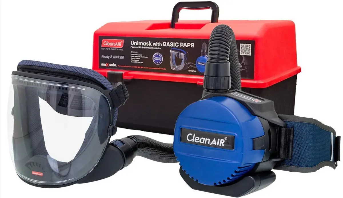 Maxisafe Cleanair Unimask With Basic Papr Kit Rfu837-Cb 1