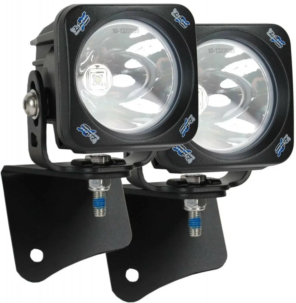 Vision X A Pillar Optimus Square 10* Kit For '97-'06 Jeep Wrangler Tj 9892801 1